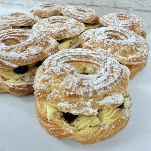 Zeppole Custard Amarena Cherry